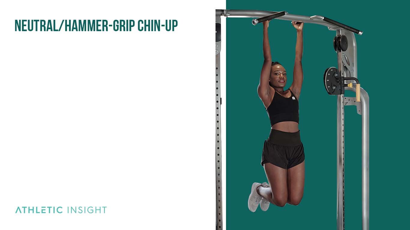 Chin-Up Variations for Bigger Arms and Back Muscles Neutral Hammer Grip Chin Up